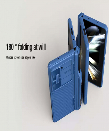 قاب محافظ زد فولد 5 سامسونگ نیلکین Nillkin Samsung Galaxy Z Fold5 CamShield Fold Case Pen holder version