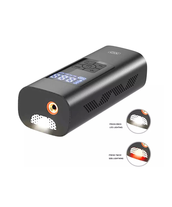 پمپ‌باد و چراغ قوه بی‌سیم 6000 میلی‌آمپرساعت ایکس‌او XO Air pump and wireless flashlight 6000 mAh CZ012