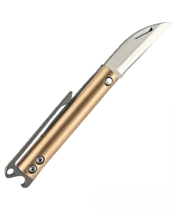 چاقو جیبی کوچک تاشو برنجی small pocket knife sharp portable self-defense