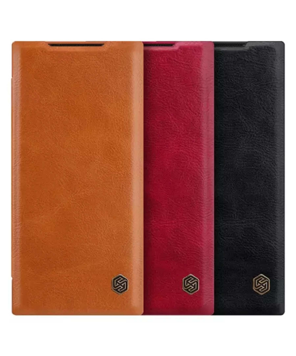 کیف چرمی نیلکین سامسونگ Nillkin Qin Leather Case Samsung Galaxy Note 20 Ultra