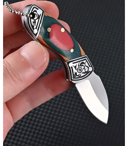 چاقو آنباکسینگ تاشو استیل ضدزنگ mini folding knife stainless steel self-defense fruit