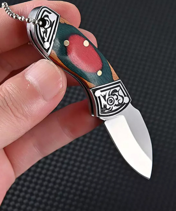 چاقو آنباکسینگ تاشو استیل ضدزنگ mini folding knife stainless steel self-defense fruit