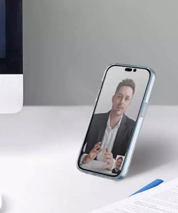 قاب مگنتی آیفون 14 پلاس و نگهدارنده موبایل ویوو Wiwu Aurora Crystal Phone Case For IP 14/6.7 Plus