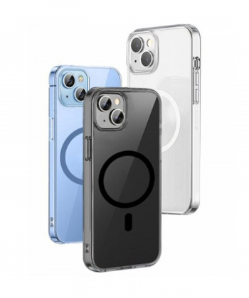 قاب مگنتی شفاف آیفون 14 پلاس 6.7 اینچ ویوو Wiwu Crystal Magnetic Phone case for IP14/6.7'' Plus MCC-101