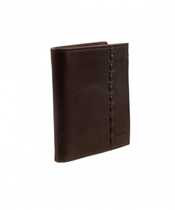 کیف پول جیبی مردانه مارال چرم Maral Leather مدل رستاک- قهوه ای تیره