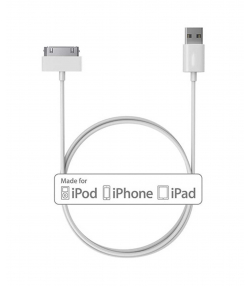 کابل اصلی شارژ آیفون Apple iphone 30 Pin to USB Cable 4/4s
