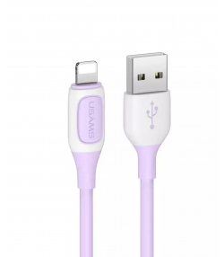 کابل شارژ سریع یواس بی به لایتنینگ 2.4 آمپر یک متری یوسامز Usams Us-SJ595 Cable Lighting 2.4A Charging & Data Cable 1M