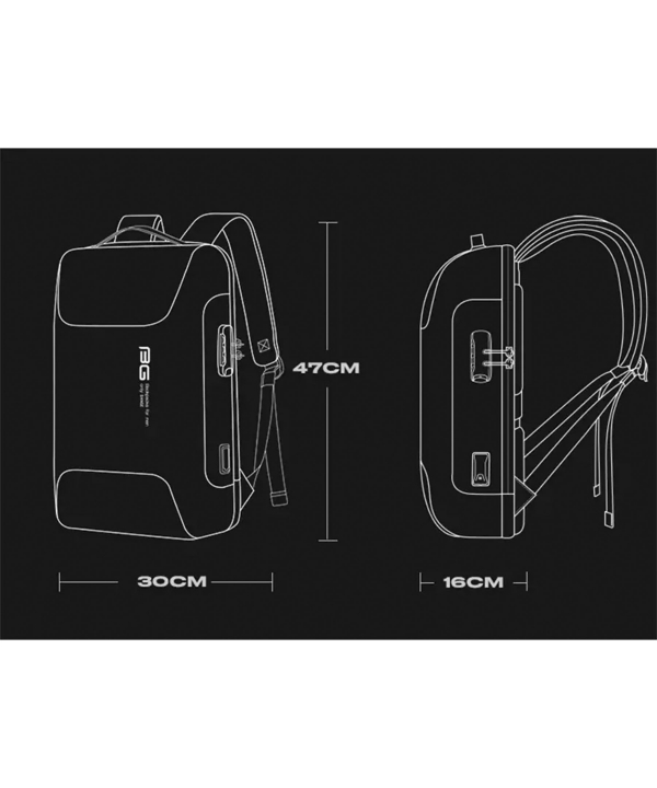 کوله پشتی چرم ضد سرقت لپ تاپ 15.6 اینچ یو اس بی دار بنج Bange BG-6622 Tas Laptop Backpack Kulit Sapi Asli 15.6 Inch
