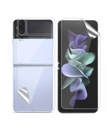 گلس و برچسب نانو سامسونگ گلکسی زد فیلیپ 4 Samsung Galaxy Z Flip 4 Unbreakable Membrane Full Cover Side Film