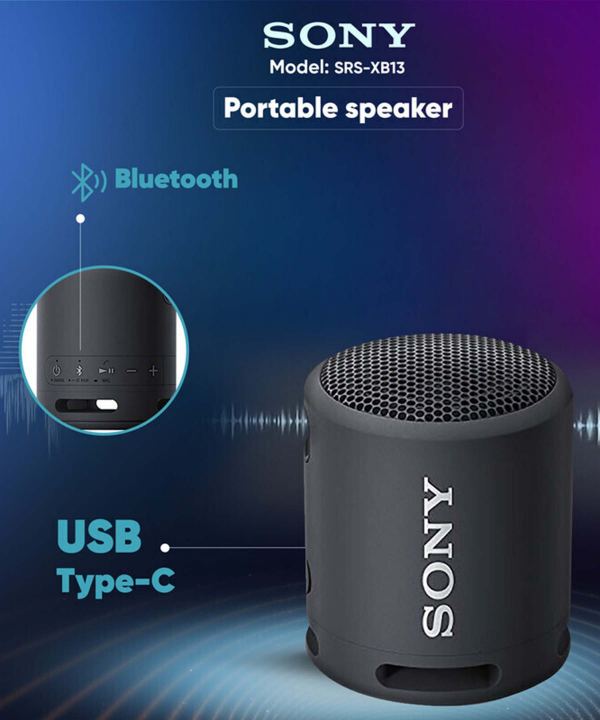 اسپیکر بلوتوثی قابل حمل سونی مدل SRS-XB13