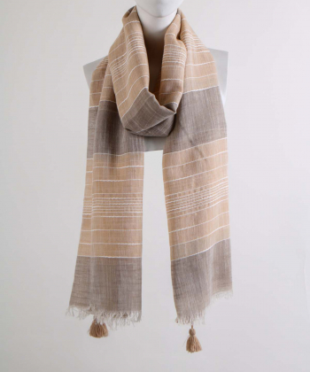شال لینن زنانه نوولاشال Novella Shawl کد 55065