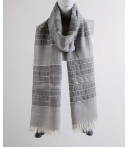 شال لینن زنانه نوولاشال Novella Shawl کد 55065