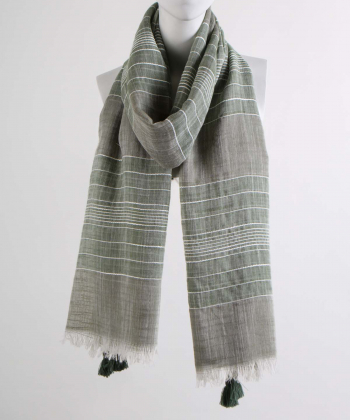 شال لینن زنانه نوولاشال Novella Shawl کد 55065