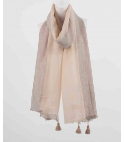 شال لینن زنانه نوولاشال Novella Shawl کد 55091
