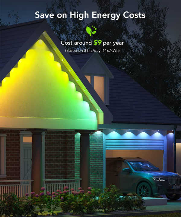 ریسه هوشمند فضای باز 30 متری گووی Govee مدل Govee Permanent Outdoor Lights 100ft H705A