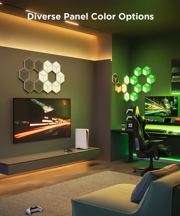 پنل روشنایی هوشمند 7 عددی گووی Govee مدل Govee Glide Hexagon Light Panels Ultra H606A