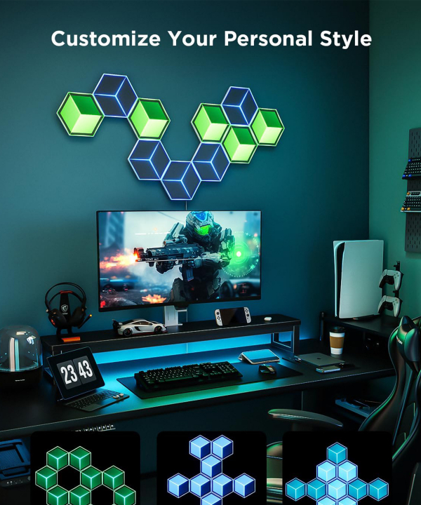 پنل روشنایی هوشمند 7 عددی گووی Govee مدل Govee Glide Hexagon Light Panels Ultra H606A