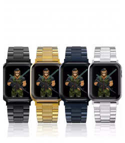 بند فلزی اپل‎ واچ 42 و 44 میلی متر گرین Green Apple Watch 42/44mm Metallic Grande Strap