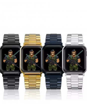 بند فلزی اپل‎ واچ 42 و 44 میلی متر گرین Green Apple Watch 42/44mm Metallic Grande Strap