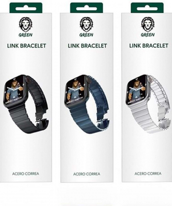 بند فلزی اپل واچ 42و 44و 45 میلی متر گرین Green Link Bracelet Acero Correa Apple Watch 42/44/45mm
