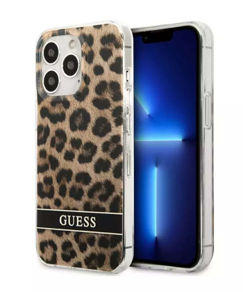 قاب محافظ براق آیفون 13 پرو طرح پلنگی CG Mobile iphone 13 Pro Guess Leopard Hard Case