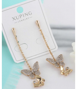 گوشواره آویزی زنانه ژوپینگ Xuping مدل پروانه کد AAC-745