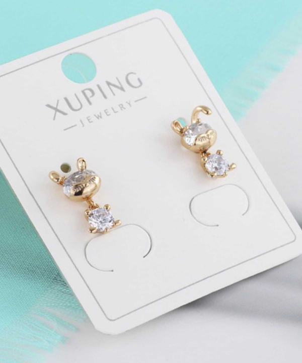 گوشواره میخی زنانه ژوپینگ Xuping مدل تدی کد AAC-730