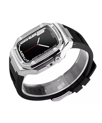بند پلاستیکی اپل واچ 45 میلی متری کوتتسی Coteetci W81 AP Diamond+316L+Rubber Set Strap 22012 (45mm)