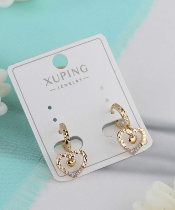 گوشواره زنانه ژوپینگ Xuping مدل قلب کد AAC-759