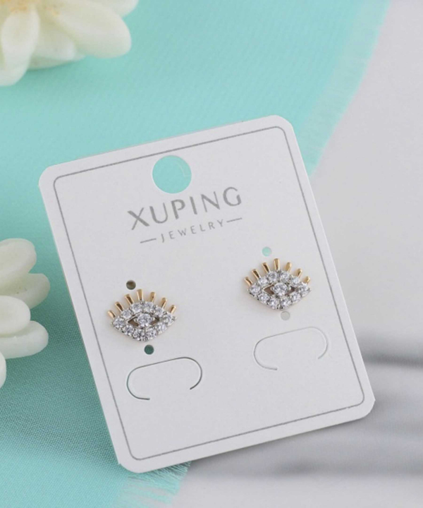 گوشواره میخی زنانه ژوپینگ Xuping مدل چشم نظر کد AAC-761