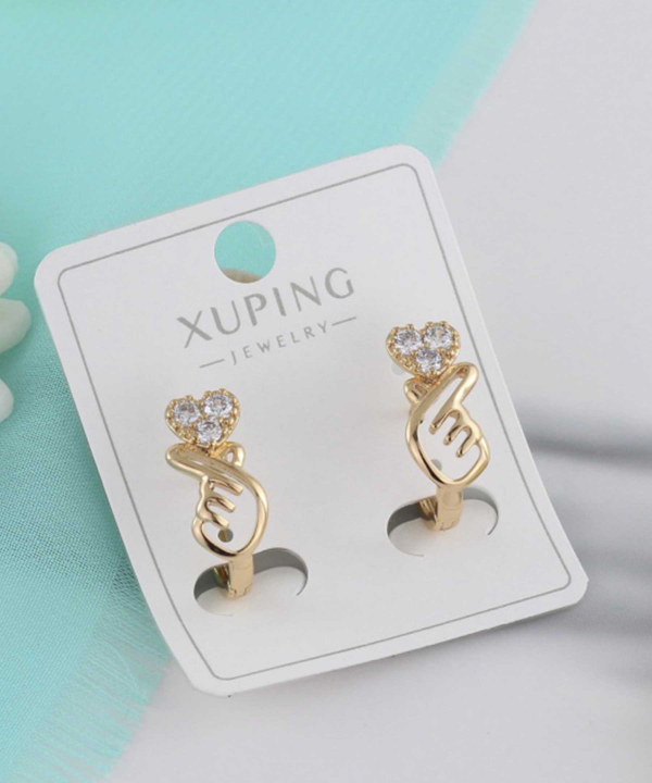 گوشواره زنانه ژوپینگ Xuping مدل قلب کد AAC-767
