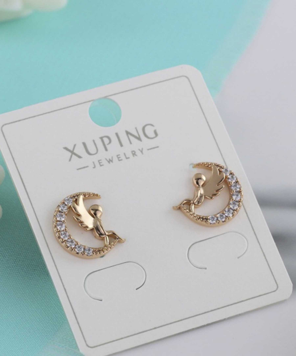 گوشواره میخی زنانه ژوپینگ Xuping مدل فرشته کد AAC-770