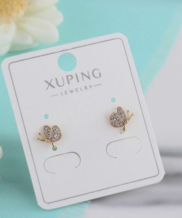 گوشواره میخی زنانه ژوپینگ Xuping مدل پروانه کد AAC-779