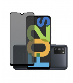 محافظ صفحه نمایش شیشه ای حریم شخصی سامسونگ Mletubl Samsung Galaxy F02s Privacy Glass