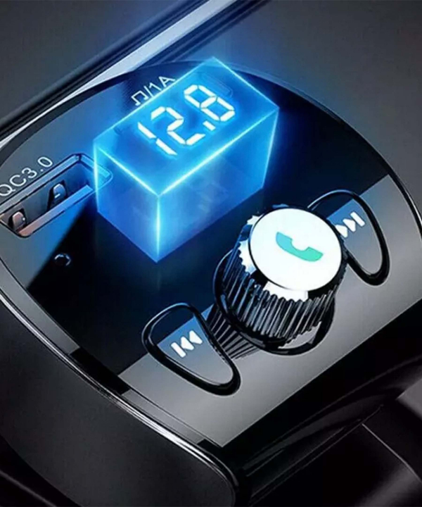 شارژر فندکی و پخش کننده بلوتوث جویروم Joyroom Shadow Series Wireless MP3 player For Car(Fast Charge) JR-CL02
