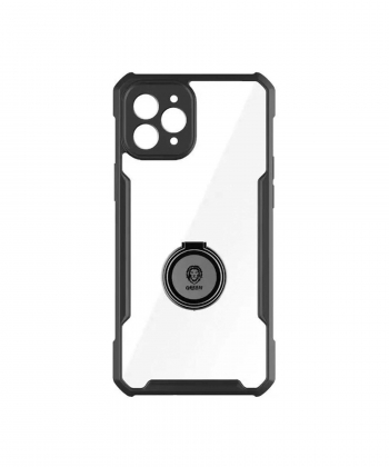 قاب محافظ حلقه دار آیفون 11 پرو گرین Green Stylishly Tough iphone 11 Pro Shockproof Finger Ring Case