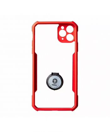 قاب محافظ حلقه دار آیفون 11 پرو گرین Green Stylishly Tough iphone 11 Pro Shockproof Finger Ring Case