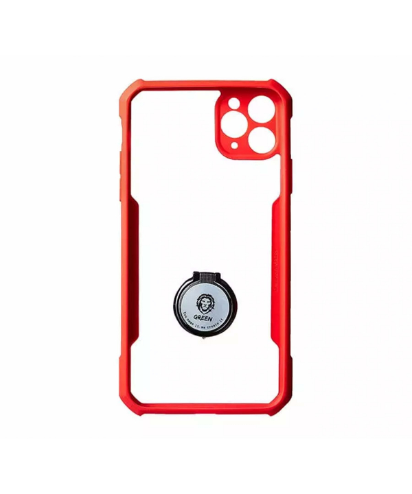 قاب محافظ حلقه دار آیفون 11 پرو گرین Green Stylishly Tough iphone 11 Pro Shockproof Finger Ring Case
