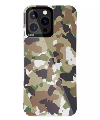 قاب ارتشی آیفون 13 پرو کجسا Kajsa iPhone 13 Pro Trans Shild Camo Pattern Case