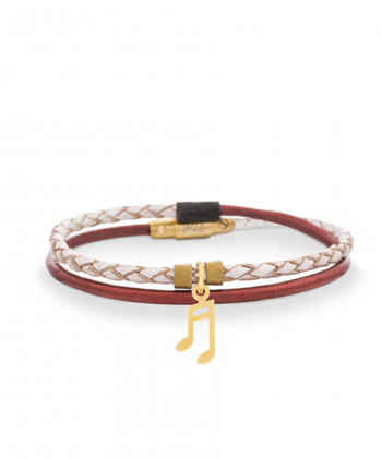 دستبند چرمی ملودی کیا گالری Kia Gallery کد BR106-2