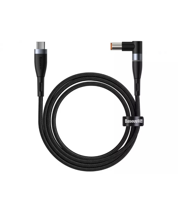 کابل شارژ مغناطیسی سوزنی لپ تاپ لنوو بیسوس Baseus Zinc Lenovo Type-C to DC Round Port (7.9*5.5mm) 2m