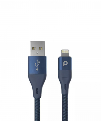 کابل شارژ لایتنینگ 2.4 آمپری پورودو Porodo PD-ALBR12 Aluminum Braided Lightning Cable