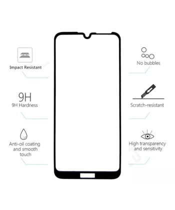 گلس و محافظ تمام صفحه Mletubl Full Glass For Huawei Y6 Pro 2019
