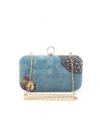 کیف دستی زنانه قلم فلزی مدل am-gh-cluchgold19