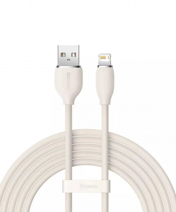 کابل یواس بی به لایتنینگ شارژ سریع و انتقال دیتا بیسوس Baseus CAGD000103 Jelly Liquid Silica Gel USB to iP Fast Charging Data Ca