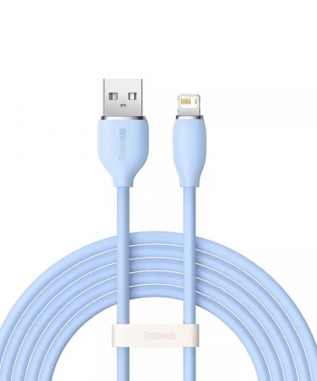 کابل یواس بی به لایتنینگ شارژ سریع و انتقال دیتا بیسوس Baseus CAGD000103 Jelly Liquid Silica Gel USB to iP Fast Charging Data Ca