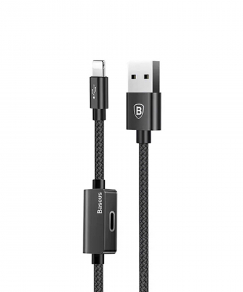 کابل صدا و شارژ لایتنینگ 2 آمپر بیسوس Baseus CALYU-01 Music Series Audio Cable