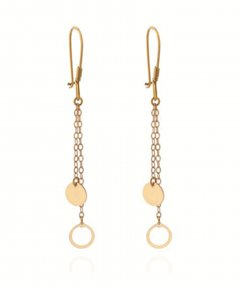 گوشواره دایره میو گلد Mio Gold کد E625