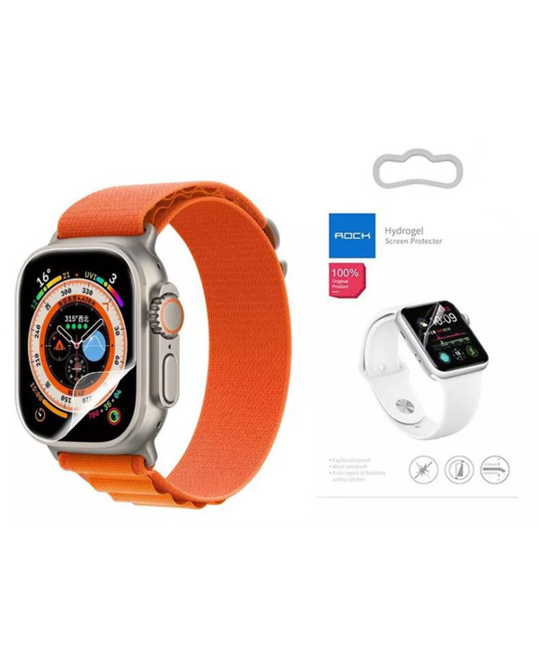 محافظ صفحه نمایش اپل واچ 49 میلی‌متری سری آلترا راک Rock Hydrogel Screen Protector Apple Watch 49mm