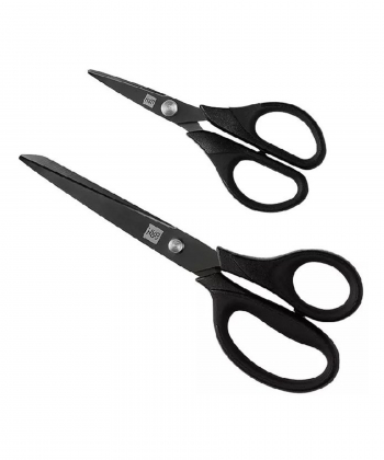 مجموعه قیچی کاغذ 2 عددی شیائومی Heat-Plated Titanium Stationery Scissors Combination HU0030